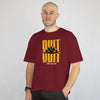 NEVER EVER GIVE UP (Men T-shirt) (F)