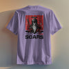 SCARS TEACH YOU A LESSON (Unisex Oversized T-shirt) (F/B)