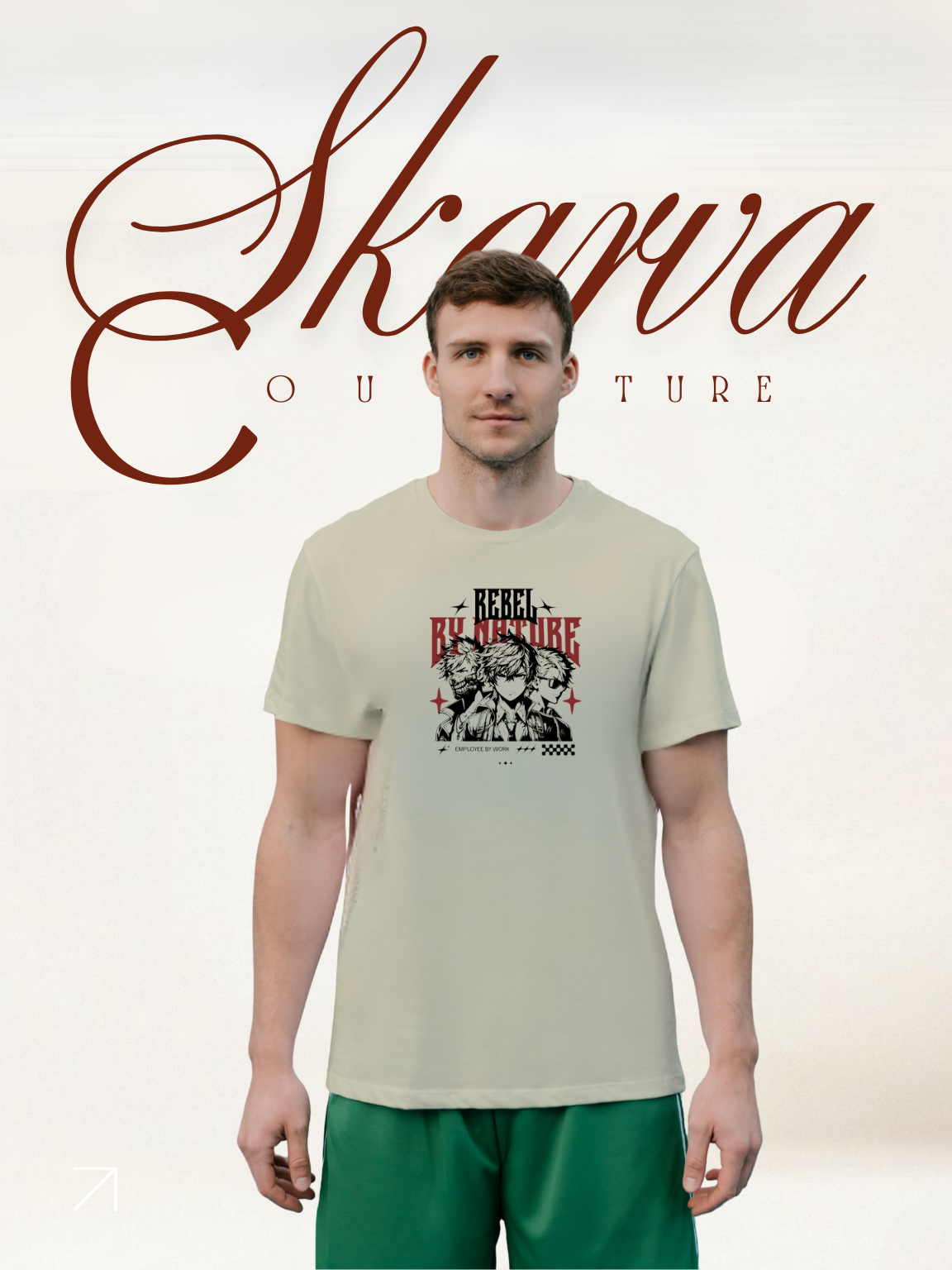 BE A REBEL (Half sleeve round neck t-shirt)