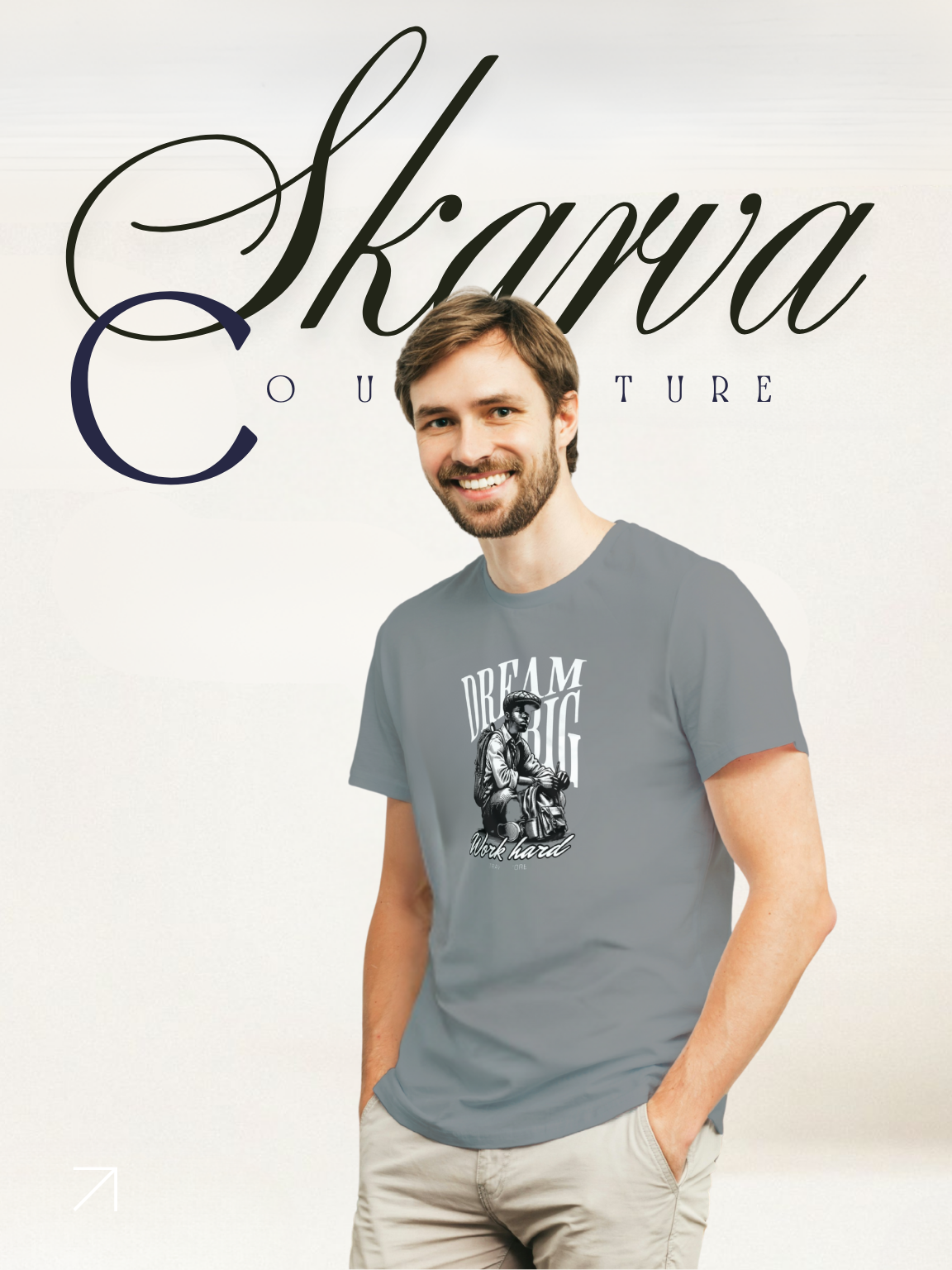 DREAM BIG (Half sleeve round neck t-shirt)