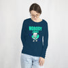 NOBODY CARES (Women Full Sleeve T-shirt) (F)