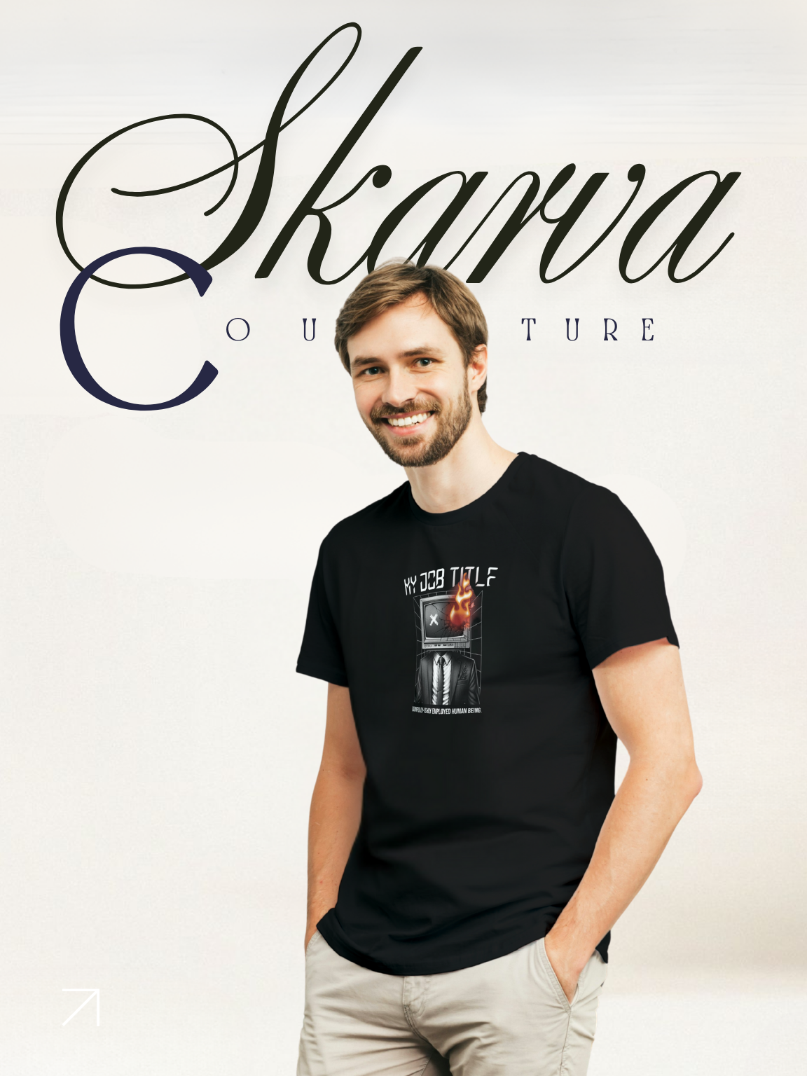 TITLE DETERMINES YOUR SUCCESS (Half sleeve round neck t-shirt)