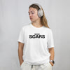 SCARS TEACH YOU A LESSON (Unisex Oversized T-shirt) (F/B)