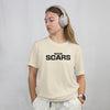 SCARS TEACH YOU A LESSON (Unisex Oversized T-shirt) (F/B)