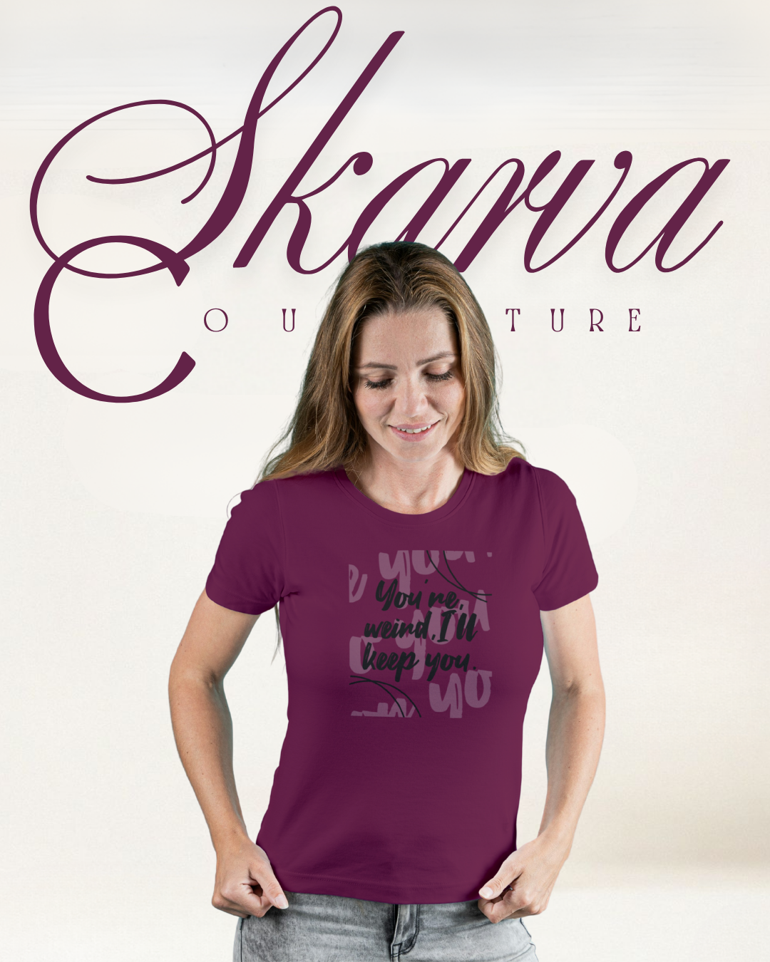 BE YOU, DO YOU, FOR YOU (Half sleeve round neck t-shirt)