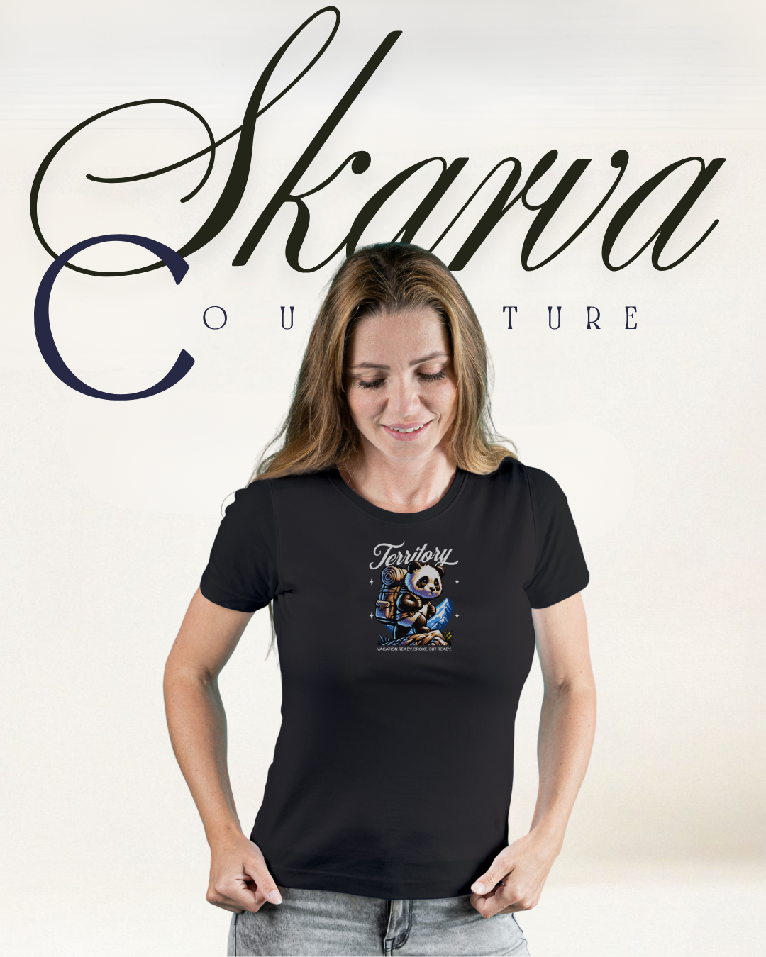 VACATION READY (Half sleeve round neck t-shirt)